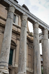 Fototapeta na wymiar forum romain, Rome, Italie