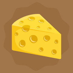 Piece of tasty cheese