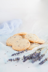 Aromatic lavender cookies. French cuisine, handmade