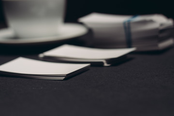 business card coffee mug 