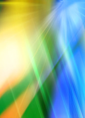 Abstract background in yellow, green and blue colors