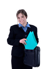 isolated business women