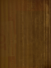 Golden corrugated metal - background / pattern