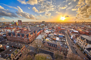 View over Groningen city