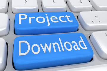 Project Download concept