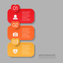 Vector infographic template, 3 options.