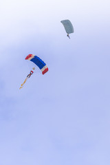 skydiving parachute extreme sport adventure fly