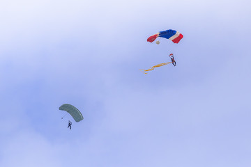 skydiving parachute extreme sport adventure fly