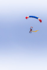 skydiving parachute extreme sport adventure fly