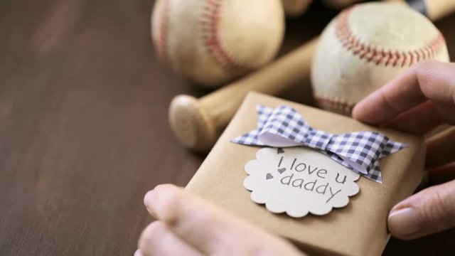 Celebrating Father's Day for baseball dad