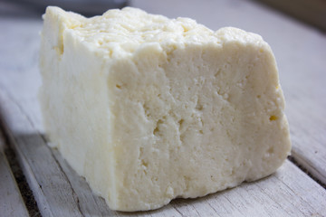 Traditional indian cheese panneer prepared form fresh milk