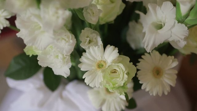 White Flowers During Wedding Ceremony