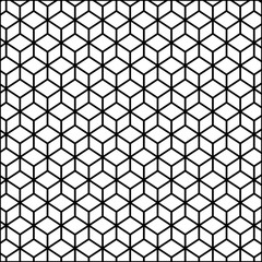 black contour line with hexagon pattern vector illustration