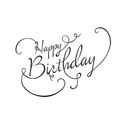 Vector Illustration of a Happy Birthday Greeting Card Design