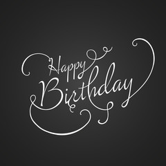 Vector Illustration of a Happy Birthday Greeting Card Design