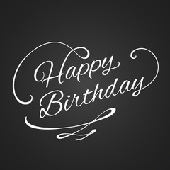 Fototapeta na wymiar Vector Illustration of a Happy Birthday Greeting Card Design