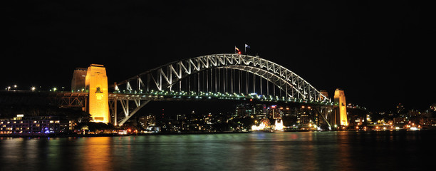 Sydney Harbour Bridge Vivid 2012