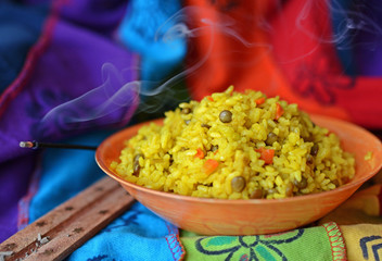 Khichdi (khicri) traditional Indian dish