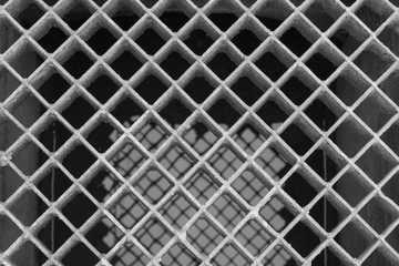 sewer grate - black and white