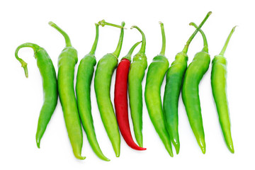 Scharfe Chilischoten