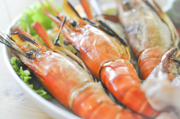 grilled prawn dish