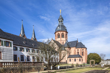 Fototapeta na wymiar famous benedictine cloister in Seligenstadt, Germany