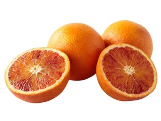 oranges with red splash
