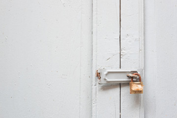 Stained yellow door background