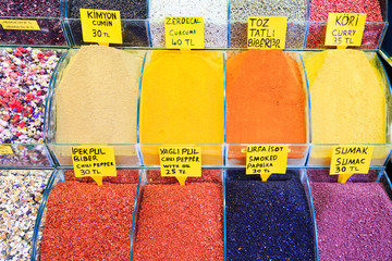 turkish spices store bazaar market istanbul turkey