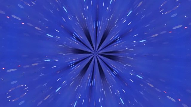 Abstract kaleidoscopic VJ background, mirror particle motion