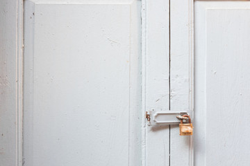 Stained yellow door background