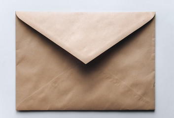 Brown open envelope