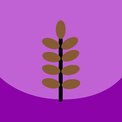 Fototapeta premium flat vector icon design collection leaf of tree