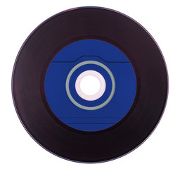 Vinyl disc on a white background