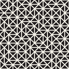 Geometric Ethnic Background with Symmetric Lines Lattice. Vector Abstract Seamless Pattern.