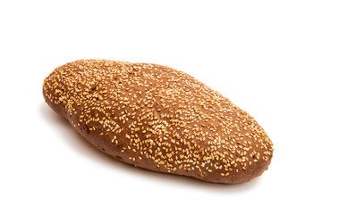 black bread isolated
