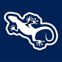 Lizard icon vector - Illustration