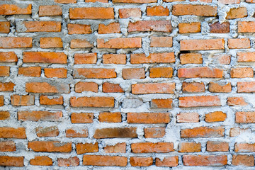 Red orange masonry brick wall background backdrop use