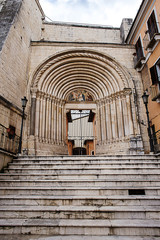 historical and artistic doorway of San francesco della scarpa to Sulmona downtown