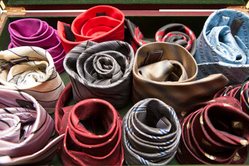Multi-colored men's ties