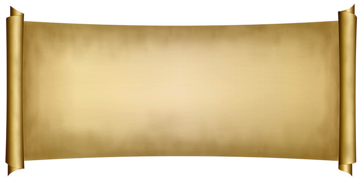 Parchemin sur fond blanc (v)