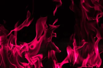Photo sur Aluminium Flamme Fond de feu rose Blaze et texturé