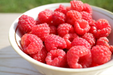 fresh raspberries