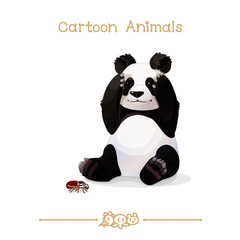 Toons series cartoon animals: Giant panda & goliathus © Vetra Kori