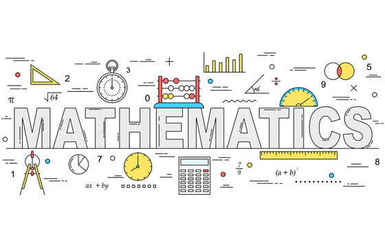 Mathematics line style illustration