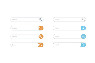 Search bar vector element design.