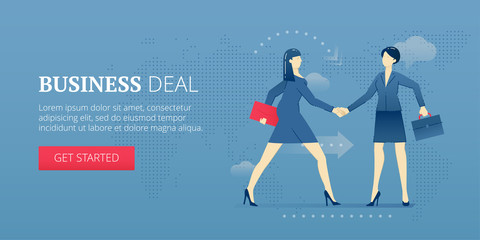 Business deal web banner