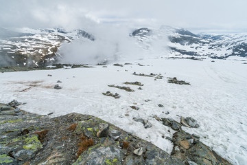 View from Dalsnibba. Dalsnibba is a mountain in Stranda Municipality in More og Romsdal county, Norway