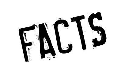 Facts rubber stamp. Grunge design with dust scratches. Effects can be easily removed for a clean, crisp look. Color is easily changed.