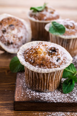 Muffins with raisins